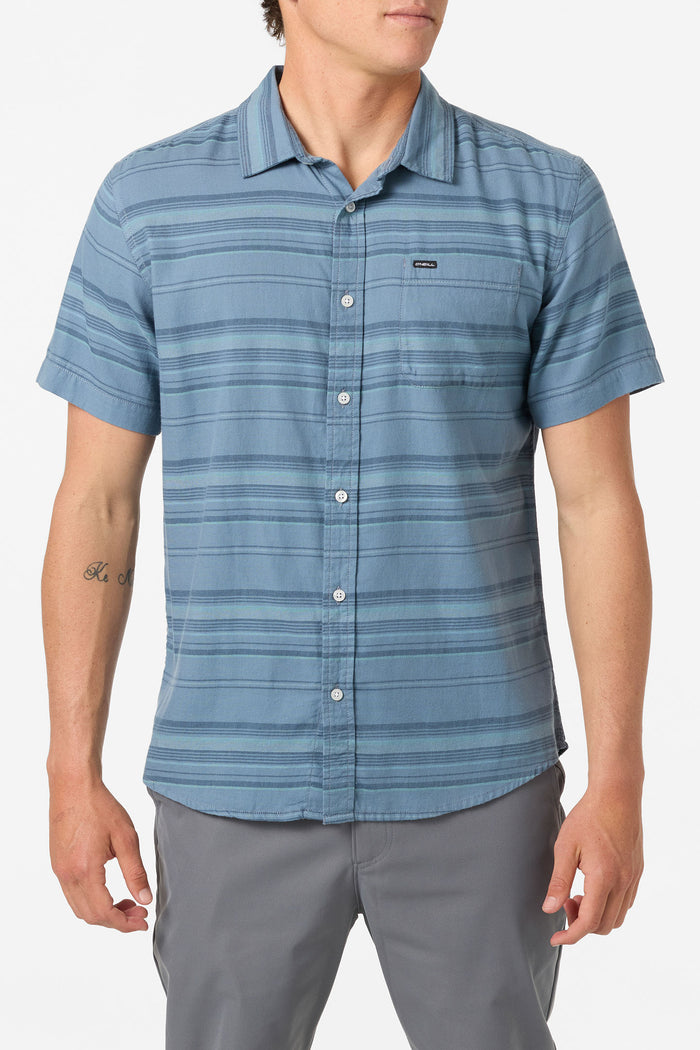 Seafaring Stripe Stretch Standard Fit Shirt - Blue Mirage | O'Neill