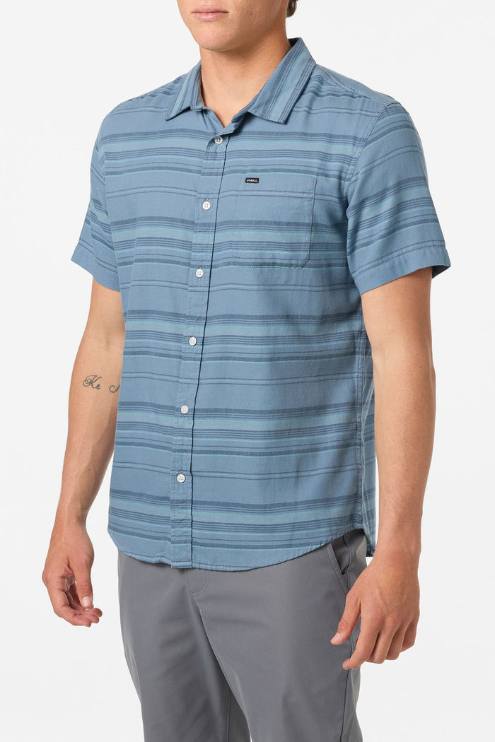 Seafaring Stripe Stretch Standard Fit Shirt - Blue Mirage | O'Neill