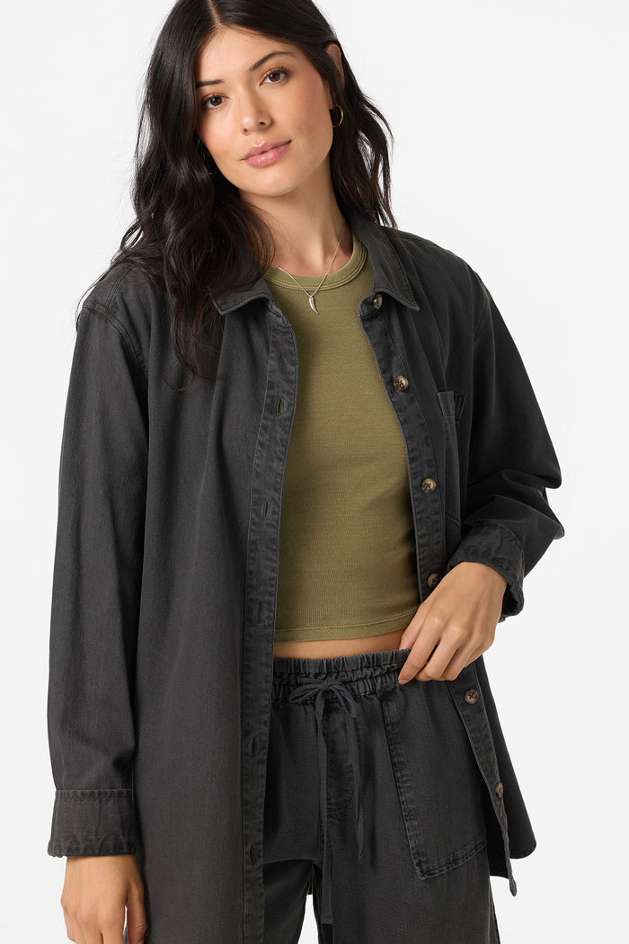 Sevie Shacket - Washed Black | O'Neill