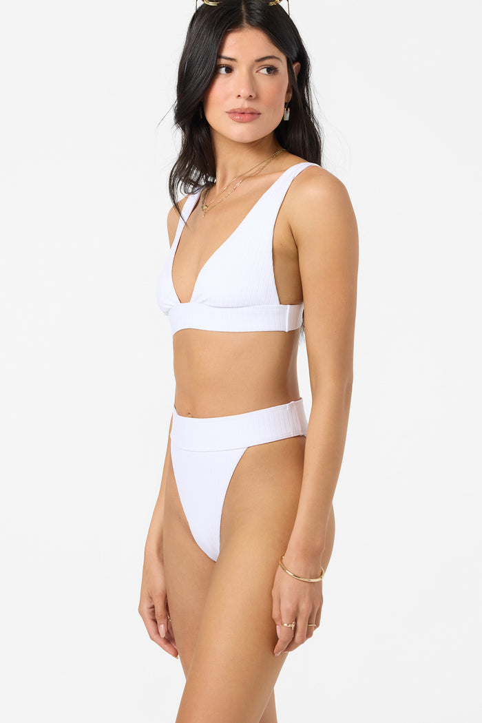 Shorebreak Rib Cancun Bralette Top - White | O'Neill
