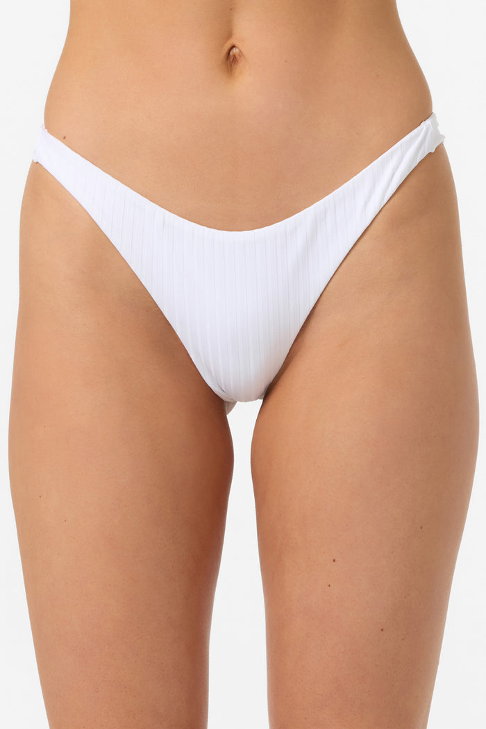 Shorebreak Rib Hermosa Skimpy Bottoms - White | O'Neill