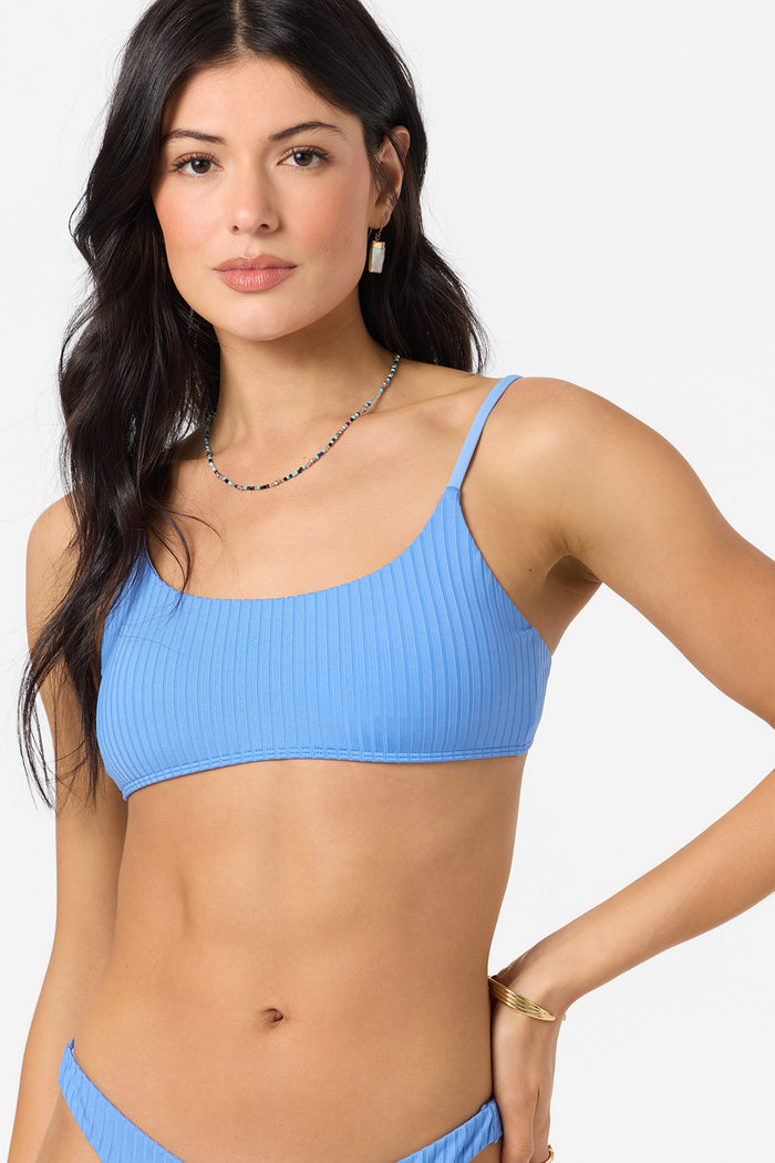 Shorebreak Rib Surfside Bralette Top - Azurine | O'Neill