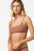 Shorebreak Rib Surfside Bralette Top - Carob Brown | O'Neill