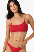 Shorebreak Rib Surfside Bralette Top - Lifeguard Red | O'Neill