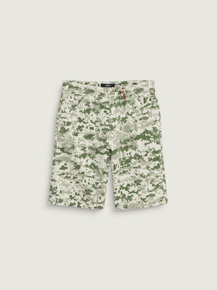 Short Hombre Check-5 Baggy Canvas Beige/Crudo Vans