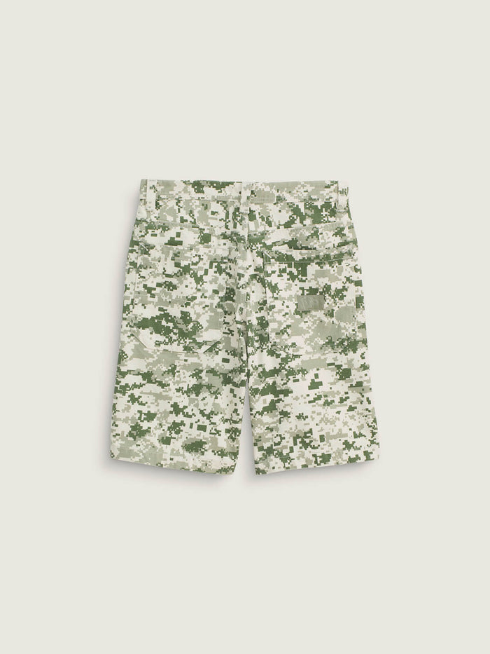 Short Hombre Check-5 Baggy Canvas Beige/Crudo Vans