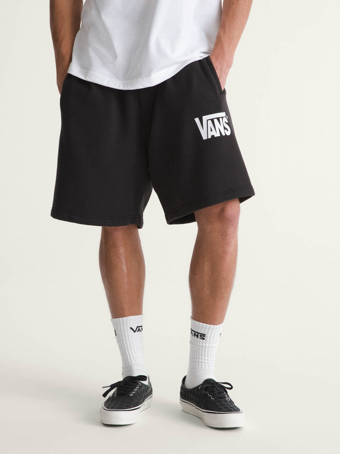 Short Hombre Stretch Logo Fleece Negro Vans