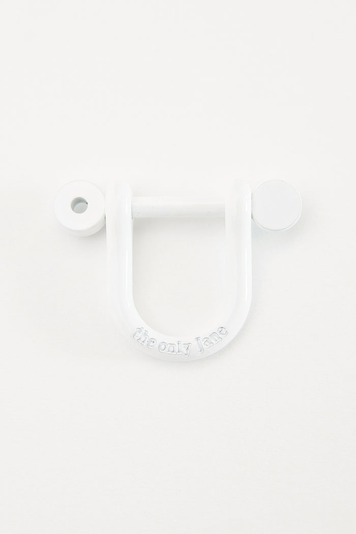 Signature Anchor Charm in White Enamel