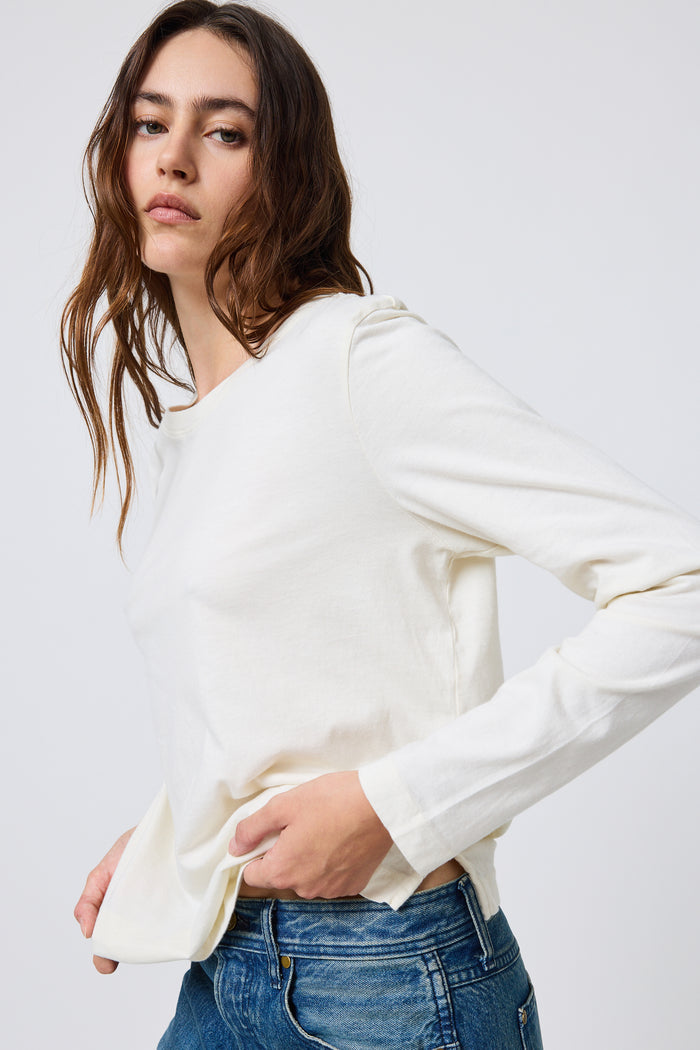 Sloane Long Sleeve in Ecru
