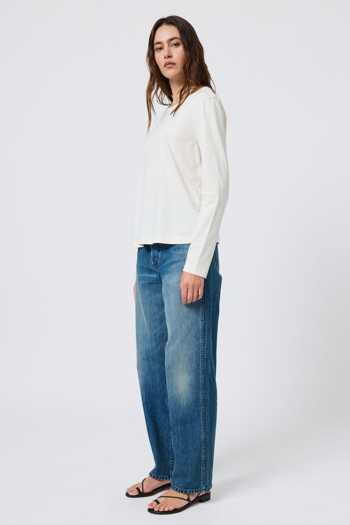 Sloane Long Sleeve in Ecru