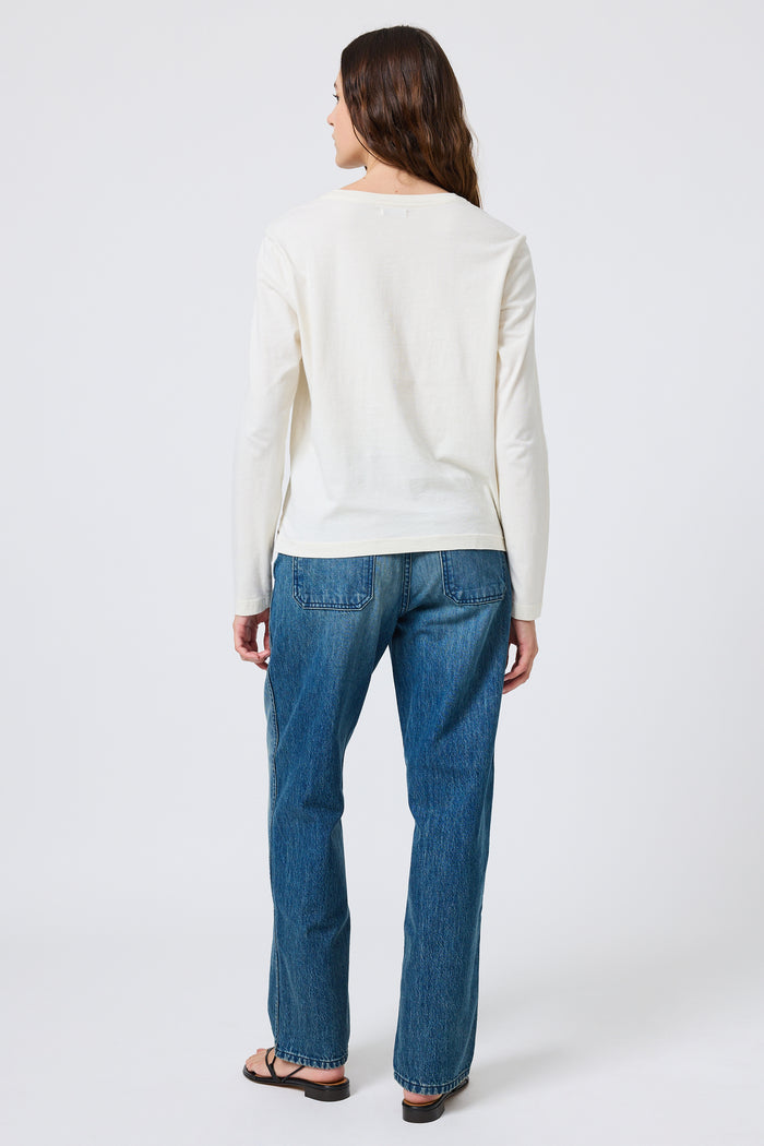 Sloane Long Sleeve in Ecru