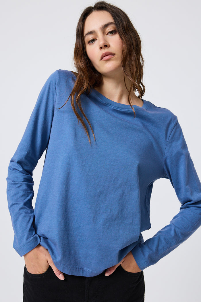 Sloane Long Sleeve in French Blue