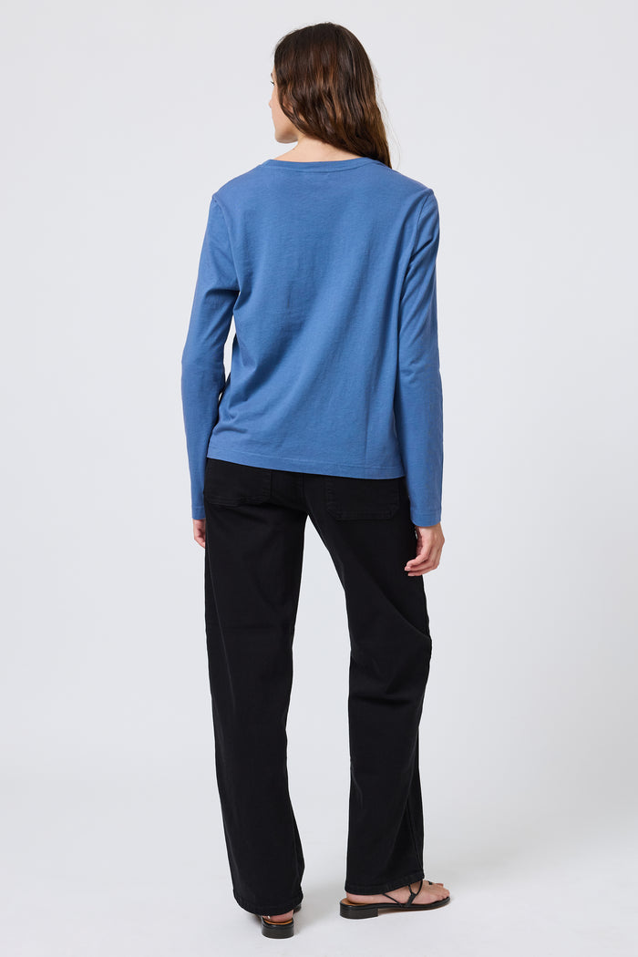 Sloane Long Sleeve in French Blue