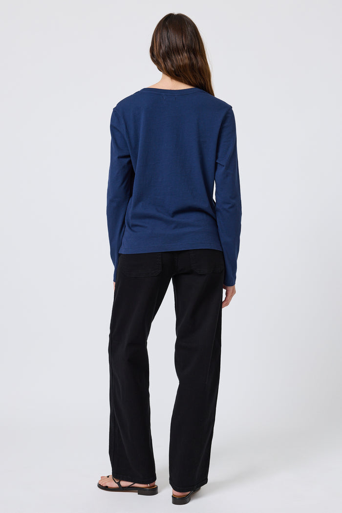 Sloane Long Sleeve in Navy