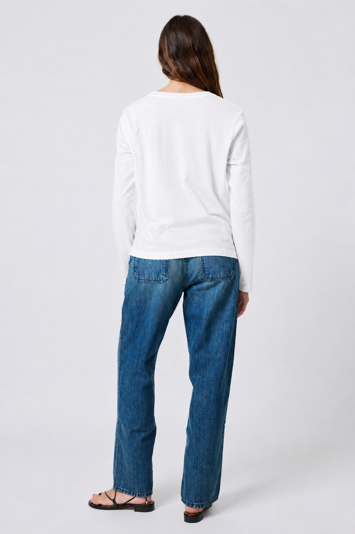Sloane Long Sleeve in White