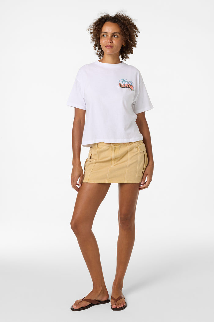 Snack Time Hawaii Oversized Tee - White | O'Neill