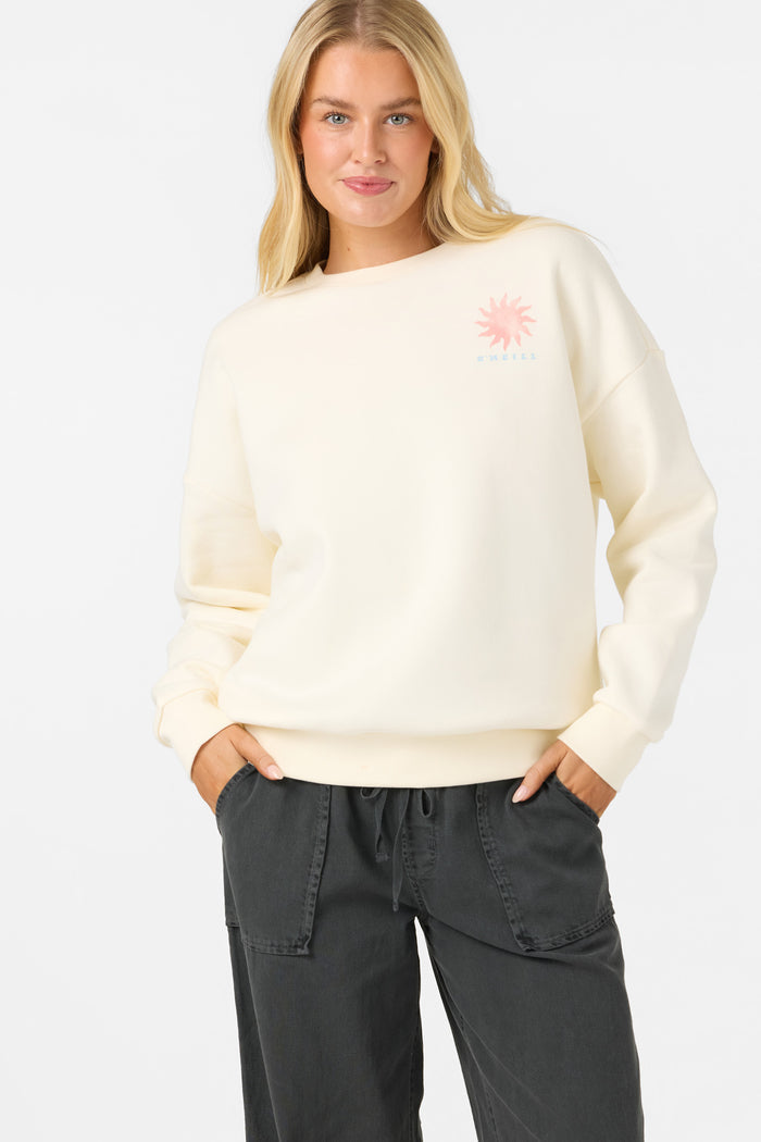 Solis Crew Crew Neck Fleece - Winter White | O'Neill