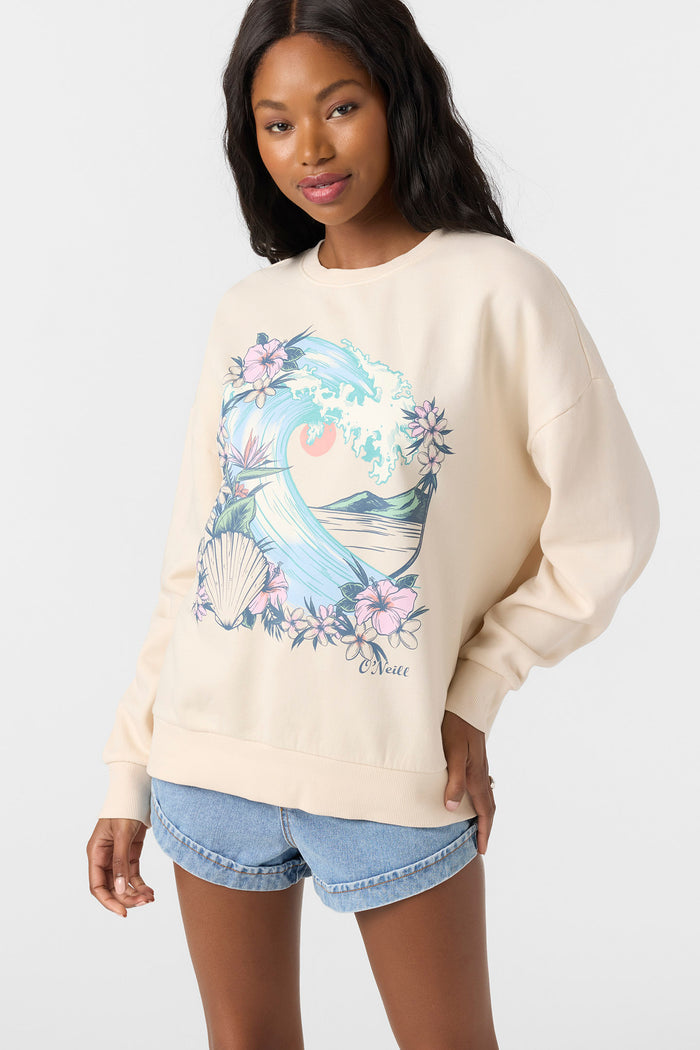 Solis Crew Neck Fleece - Tapioca | O'Neill