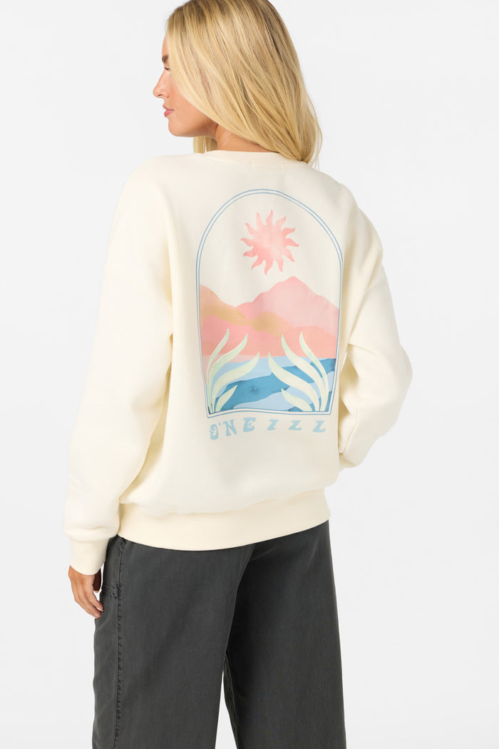 Solis Crew Crew Neck Fleece - Winter White | O'Neill