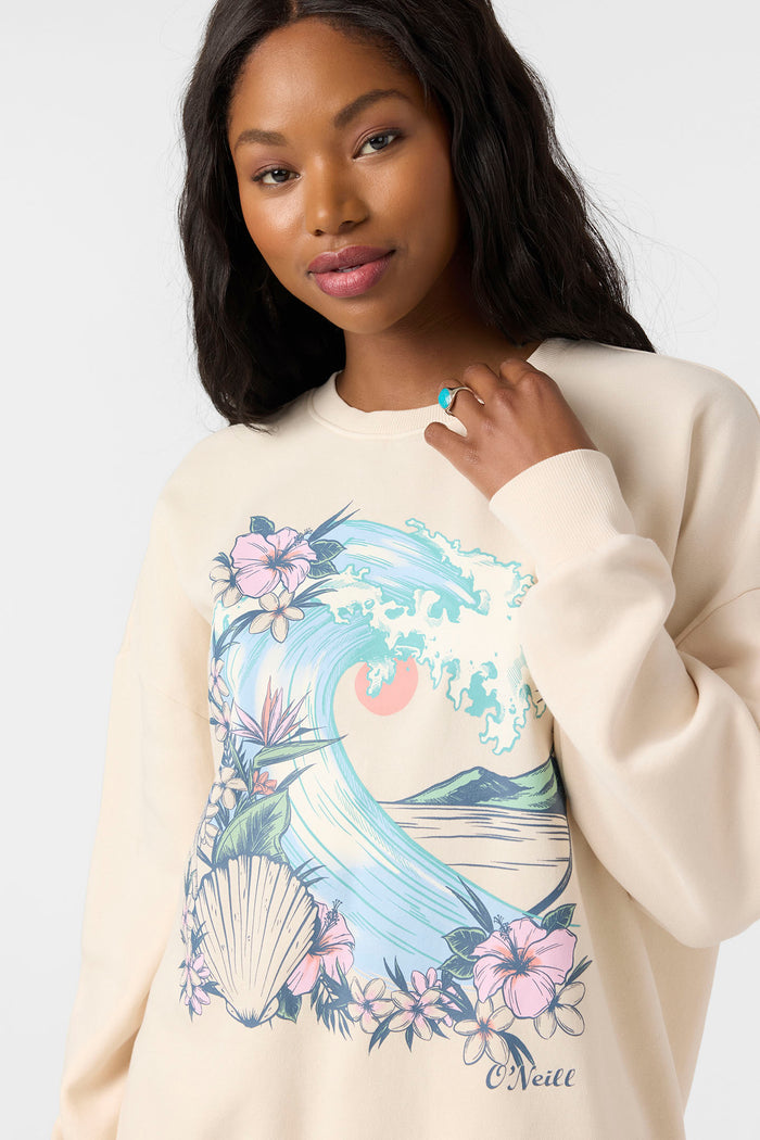 Solis Crew Neck Fleece - Tapioca | O'Neill