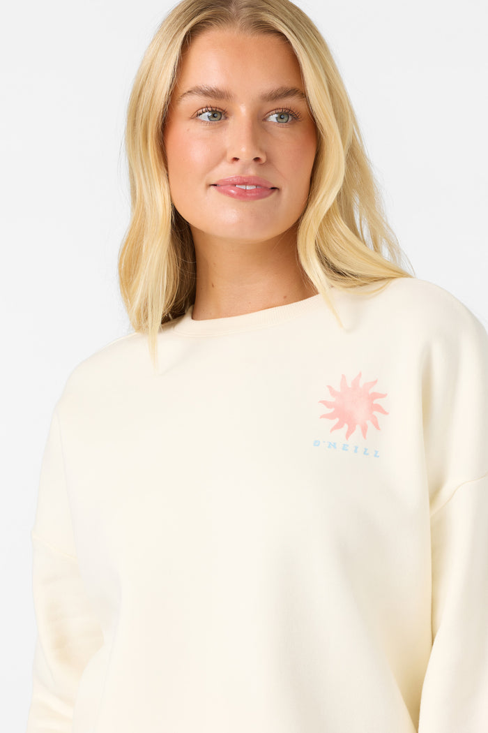Solis Crew Crew Neck Fleece - Winter White | O'Neill