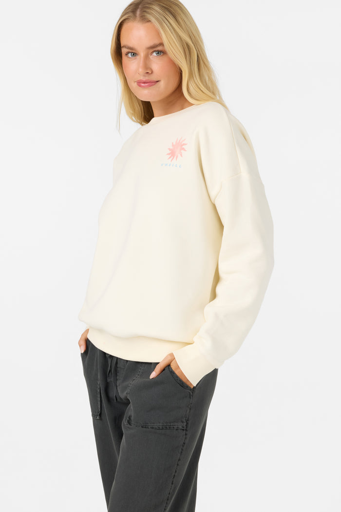 Solis Crew Crew Neck Fleece - Winter White | O'Neill