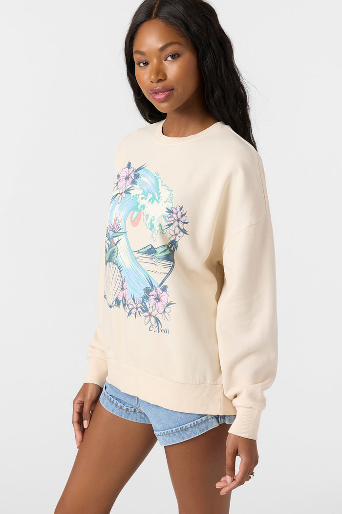 Solis Crew Neck Fleece - Tapioca | O'Neill