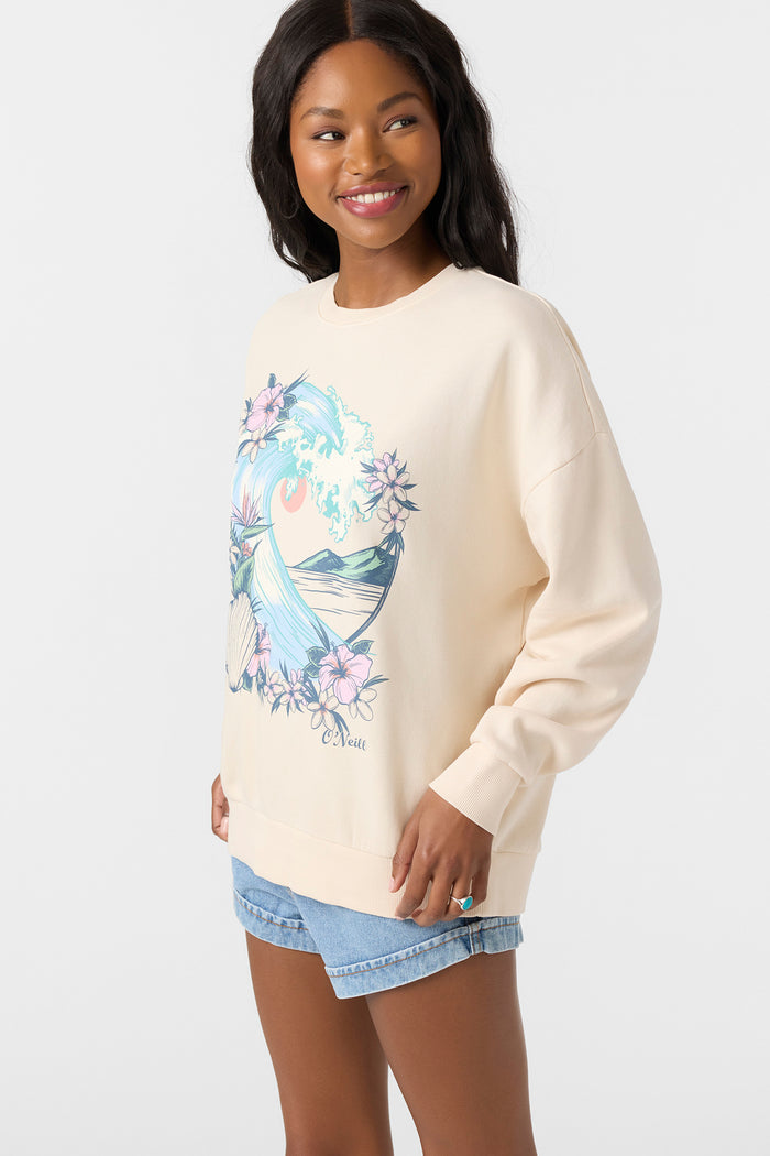 Solis Crew Neck Fleece - Tapioca | O'Neill