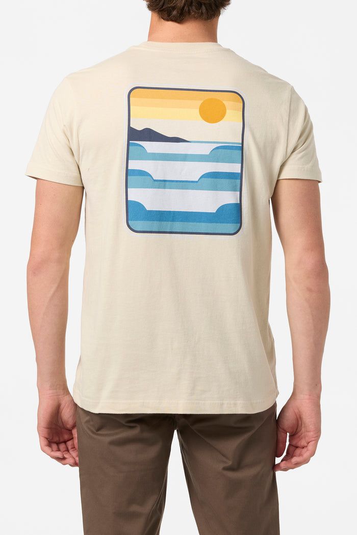 Stacked Standard Fit Tee - Lt Khaki | O'Neill
