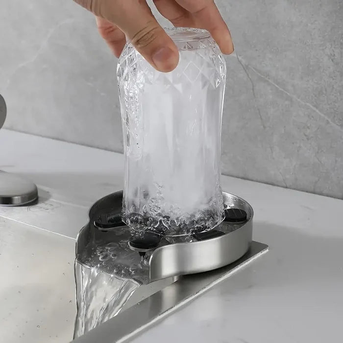 Stainless Steel High-Pressure Glass Rinser for Kitchen Sink