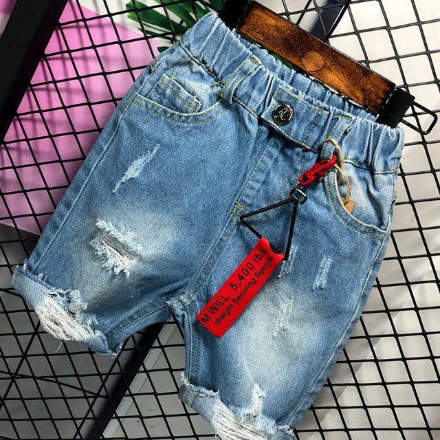 Summer Boys' Cotton Denim Pants - House of Beauty