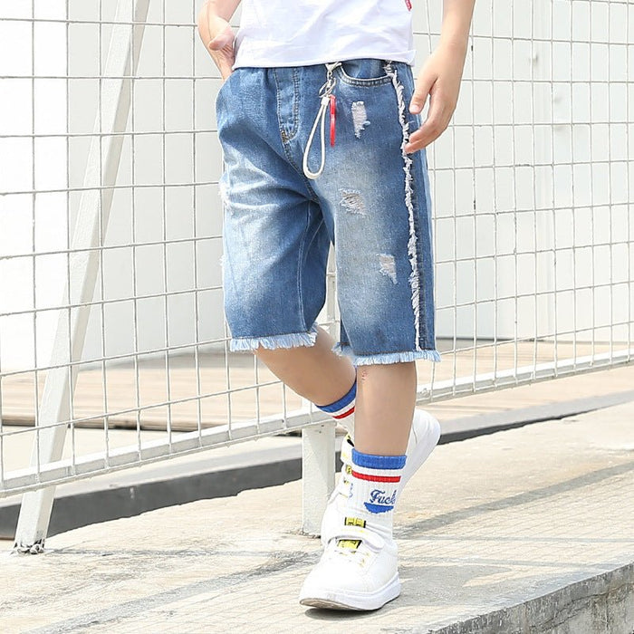 Summer Boys' Cotton Denim Pants - House of Beauty