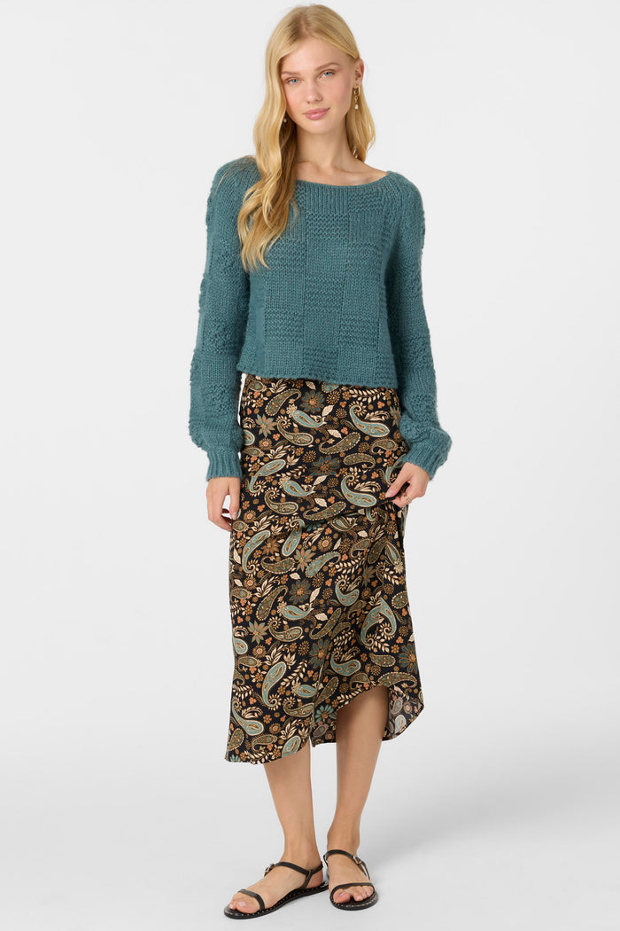 Sunni Rosalia Paisley Midi Skirt - Black | O'Neill