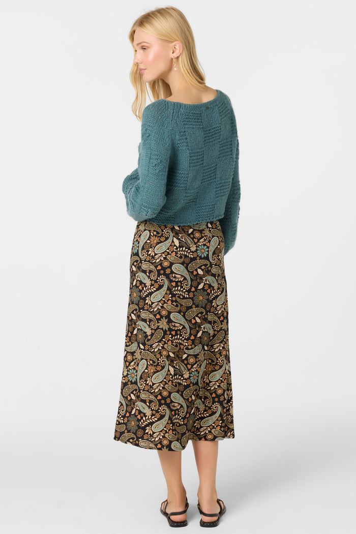 Sunni Rosalia Paisley Midi Skirt -  | O'Neill