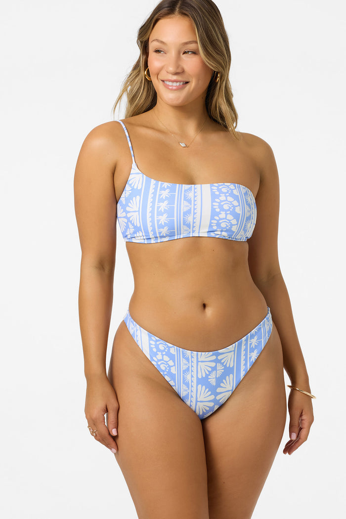 Surf Abstract Seal Beach One Shoulder Bandeau Top -  | O'Neill