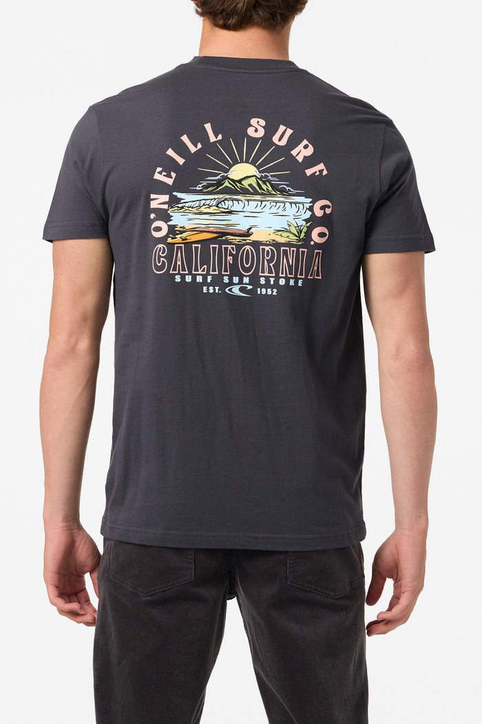 Surf, Sun, Stoke Standard Fit Tee - Phantom | O'Neill