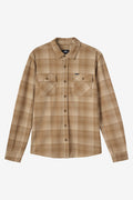 Sutton Knit Plaid Standard Fit Long Sleeve Shirt - Dark Khaki | O'Neill