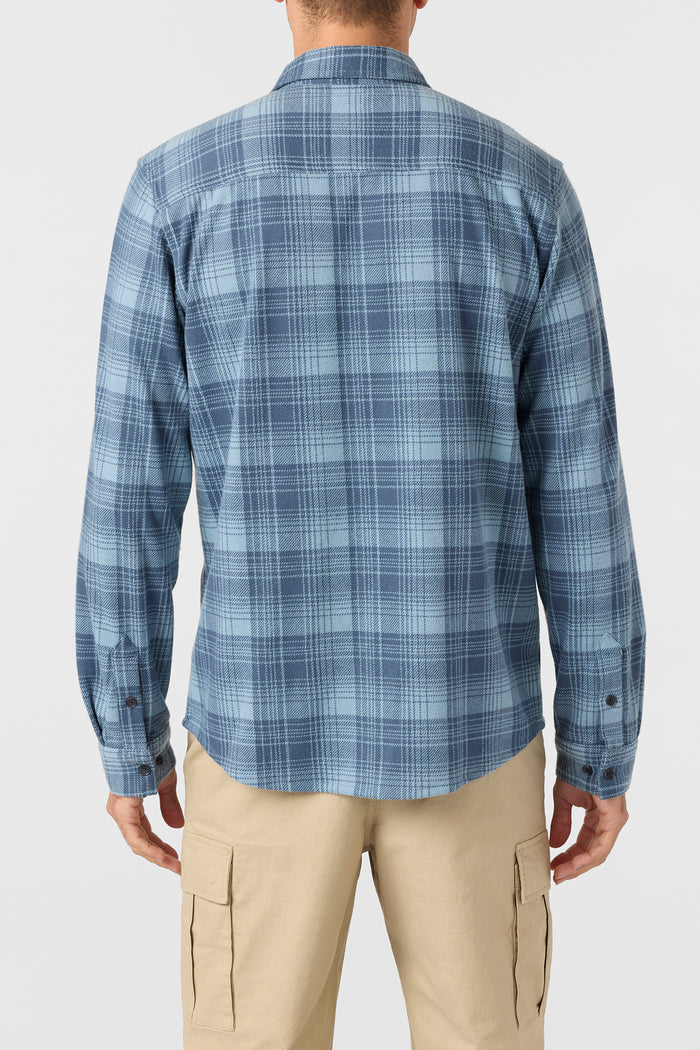 Sutton Knit Plaid Standard Fit Long Sleeve Shirt - Citadel | O'Neill