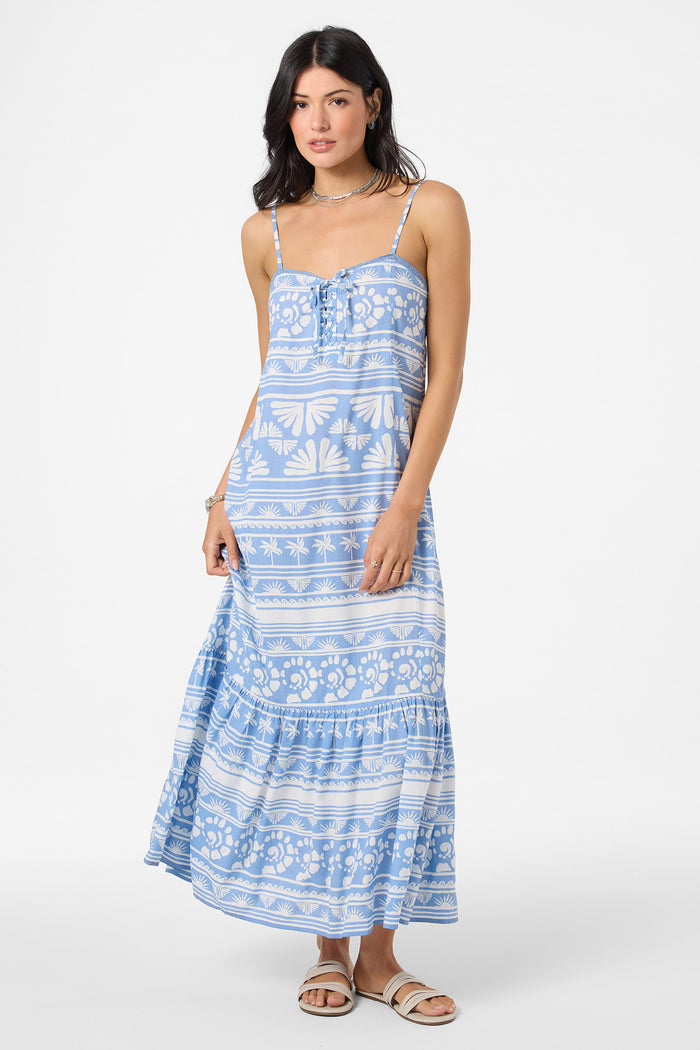 Tasmin Abstract Midi Dress - Azurine | O'Neill
