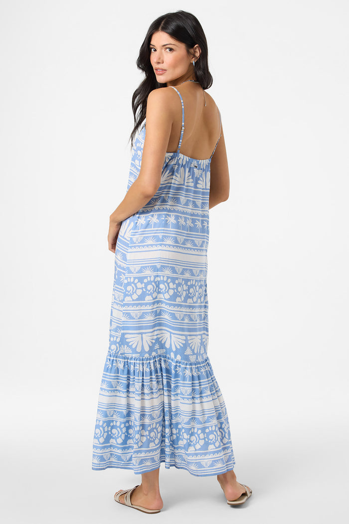 Tasmin Abstract Midi Dress - Azurine | O'Neill