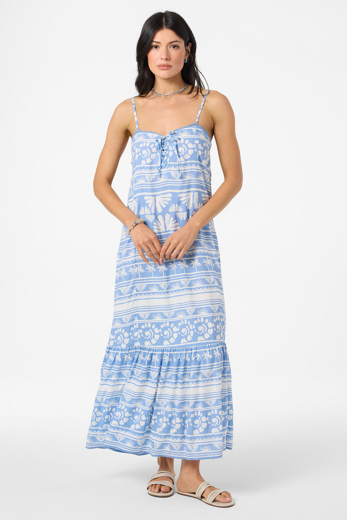 Tasmin Abstract Midi Dress - Azurine | O'Neill