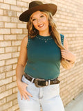 Teal Studded Tank