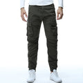 Tethered Elastic Waist Casual Cargo Pants - House of Beauty
