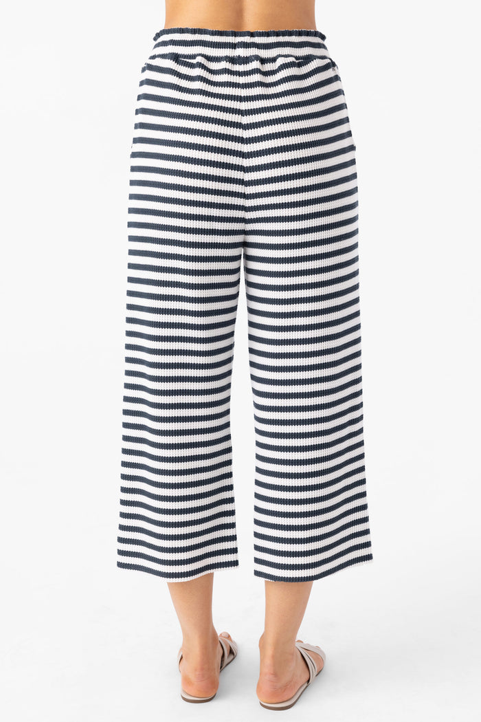 Tour Stripe Waffle Knit Cropped Lounge Pants - Slate | O'Neill