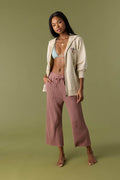 Tour Waffle Knit Cropped Lounge Pants - Burlwood | O'Neill