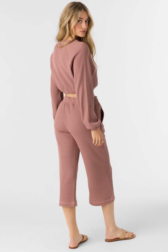 Tour Waffle Knit Cropped Lounge Pants -  | O'Neill