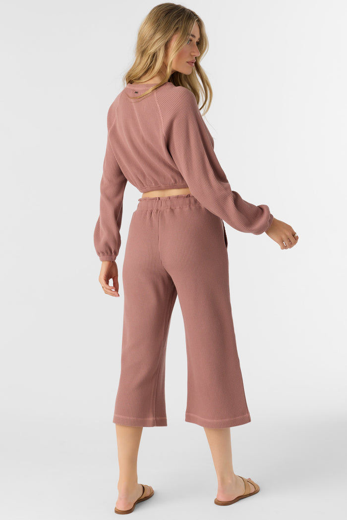 Tour Waffle Knit Cropped Lounge Pants -  | O'Neill