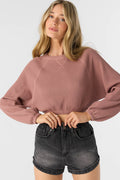 Tour Waffle Knit Slouchy Top - Burlwood | O'Neill