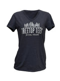 Treetop Tees, Juneau AK Tee - Ladies V-neck