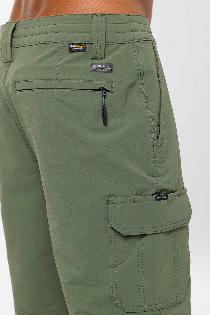 TRVLR 20" Cargo Hybrid Shorts - Dark Olive | O'Neill